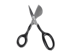 Tijeras De Pico De Pato De 7 Pulgadas, Tijeras Para Alfombras Con Mango Ergonómico Para Manualidades De Bordado.