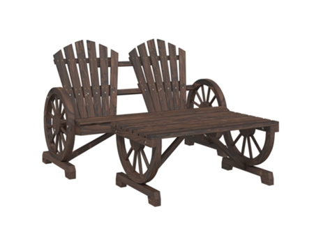 Conjunto 2 de muebles de jardín VIDAXL madera maciza de abeto
