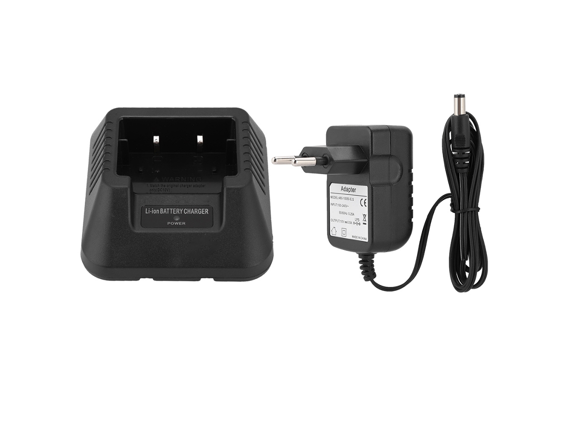 Carregador De Bateria Usb/carro Para Rádio Walkie Talkie Baofeng Uv-5r Dm-5r Plus Li-ion