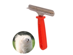Peine para el cuidado del pelaje canino con mango ergonómico, cepillo sintético para eliminar el pelo largo de perros y gatos.
