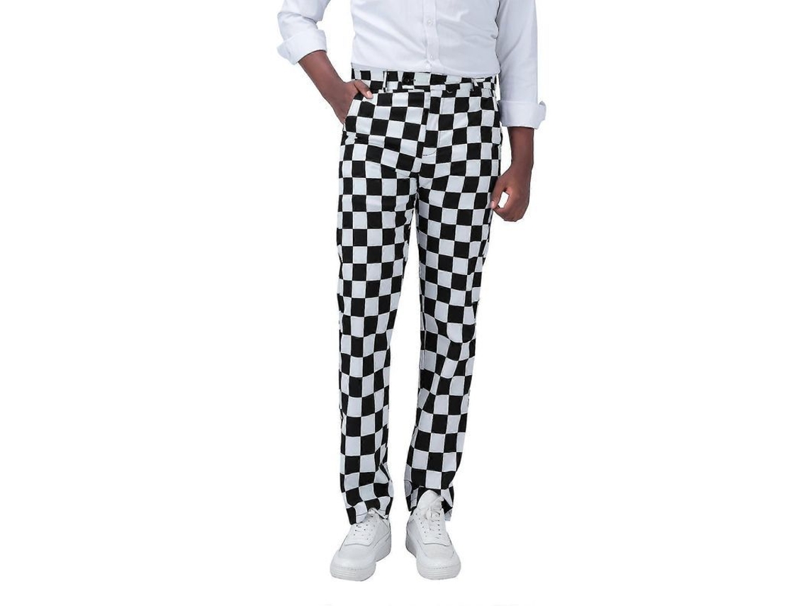 Pantalones De Vestir Casuales Rectos Estándar Para Hombre De Yunclos
