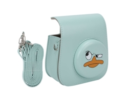 NEVEANCE Bolsa de Hombro de Cuero Sintético Anti-caídas con Diseño de Dibujos Animados para Instax Mini 11/8/9
