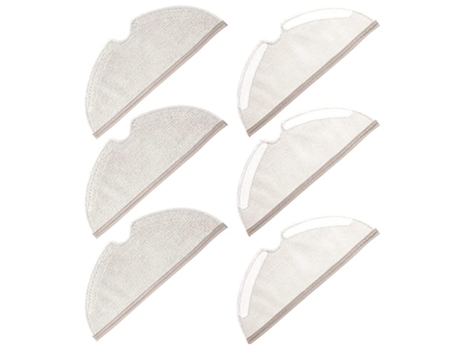Toalhetes para xiaomi roborock, substituição de acessórios de almofadas de limpeza, 6 peças