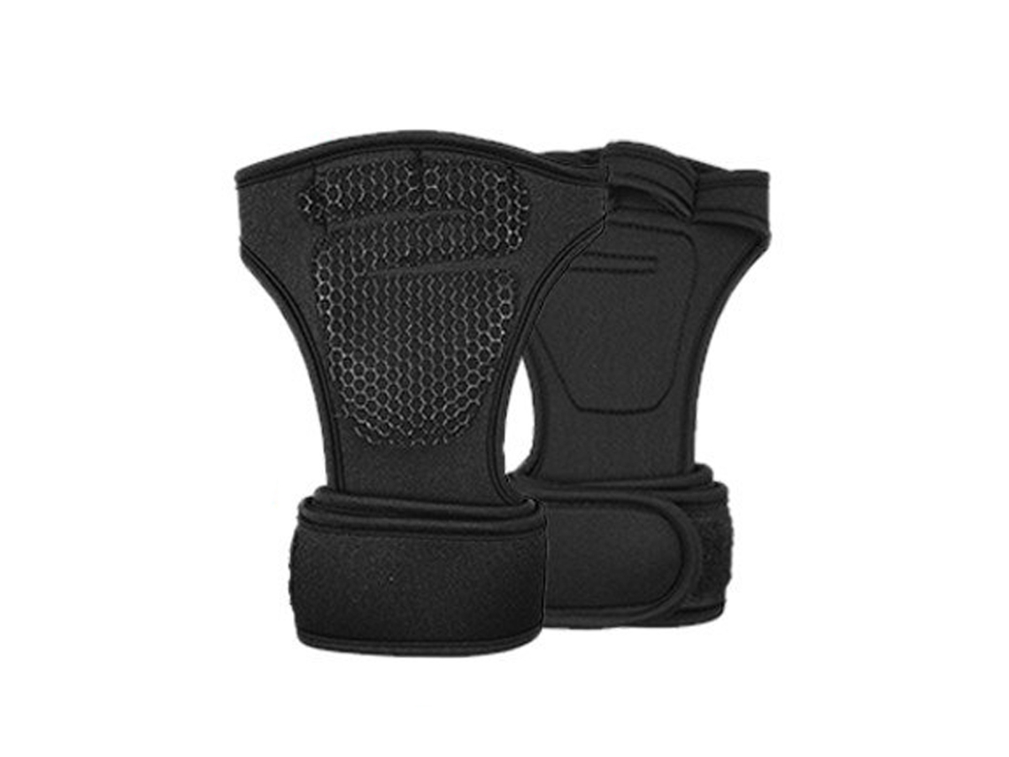 Guantes de levantamiento de pesas ventilados para gimnasio, entrenamiento cruzado y soporte de manos