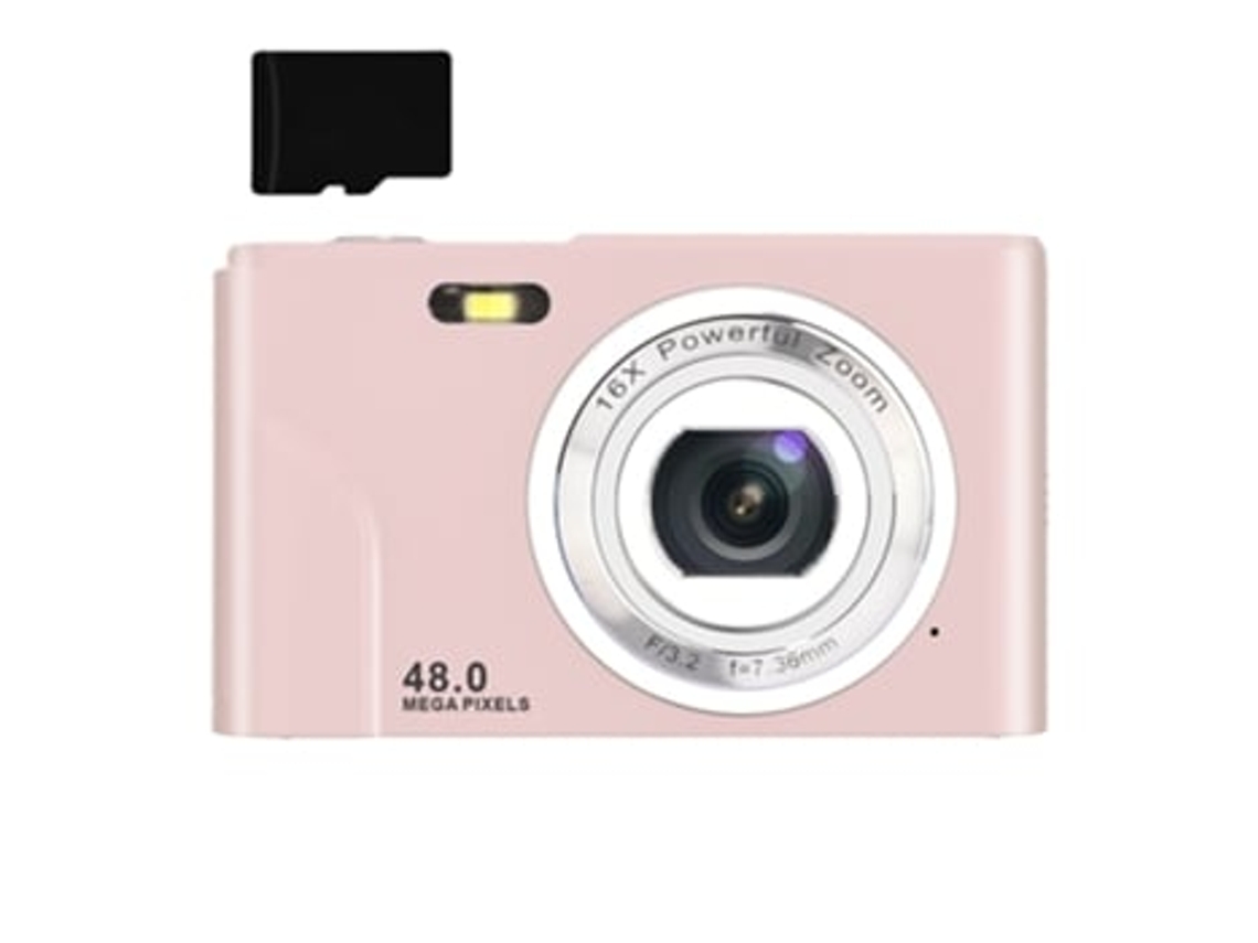Cámara digital Inf 48 Mp, 1080p FHD, Zoom 16x, Tarjeta de memoria de 32 GB Panoona