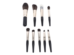 Set De Brochas De Maquillaje Portátiles De Viaje Con 9 Piezas.