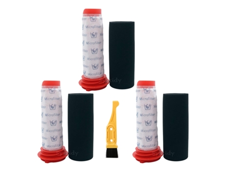 Para aspiradora inalámbrica Athlet, paquete de 3 piezas de repuesto, juego de insertos de espuma con filtro principal para aspiradora inalámbrica A...