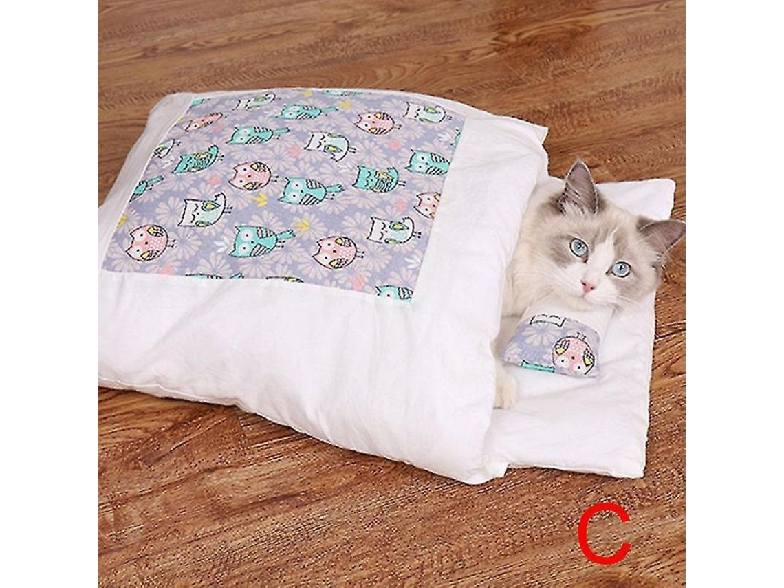 2026-7221-cama Para Gato Dormitorio Caliente Invierno Removable Diseño Cueva Pequeña Mascota Ezv M C