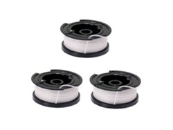 AF00949-BLACKDECKER Juego de 3 Bobinas de Repuesto para Cortabordes - A6485-XJ - Hilo de Nylon 3 x 10 m - Hilo YWEI de 15 mm