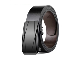 Cinturón de piel sintética para hombre Yuysan, longitud 110 cm, Wy06 - Negro