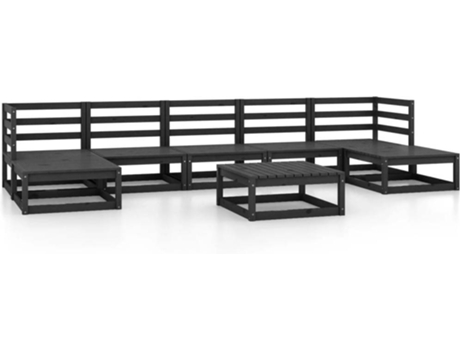 Conjunto 8 de muebles de jardín VIDAXL madera maciza de pino