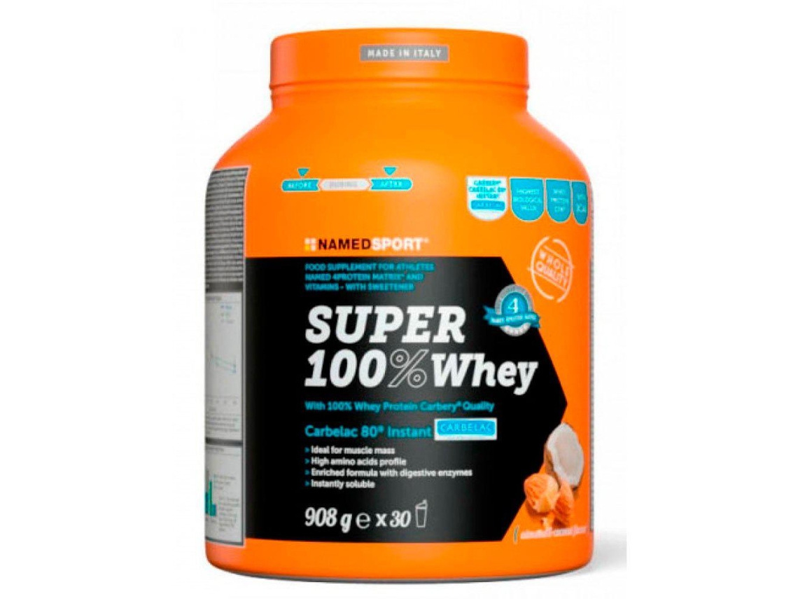 Proteína de Suero de Leche NAMEDSPORT Super 100% WheyCoconut Almond (908g)