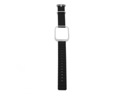 Pulsera De Silicona 2 En 1 Con Cubierta Transparente Ajustable Para Reloj Fit 3, Color Negro.