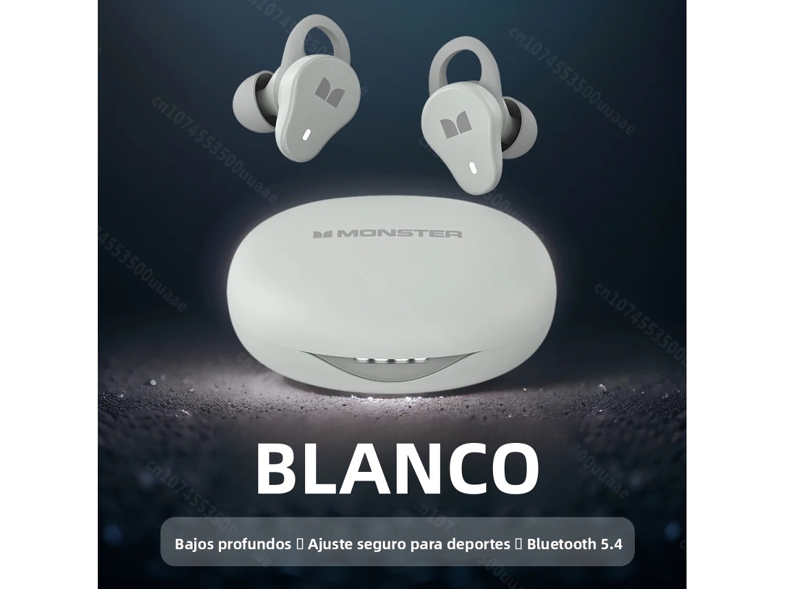 Mini Auriculares Deportivos Inalámbricos (blancos), Graves Potentes, Resistentes Al Agua, Tws True Wireless