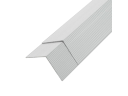 Juego de 5 perfiles de aluminio para suelo de esquina plateados MAISON EXCLUSIVE (170 cm)