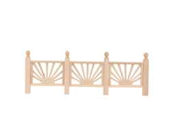 Barandilla De Madera En Miniatura Para Casa De Muñecas Escala 1:12, Accesorio De Jardín Y Decoración De Balcón.