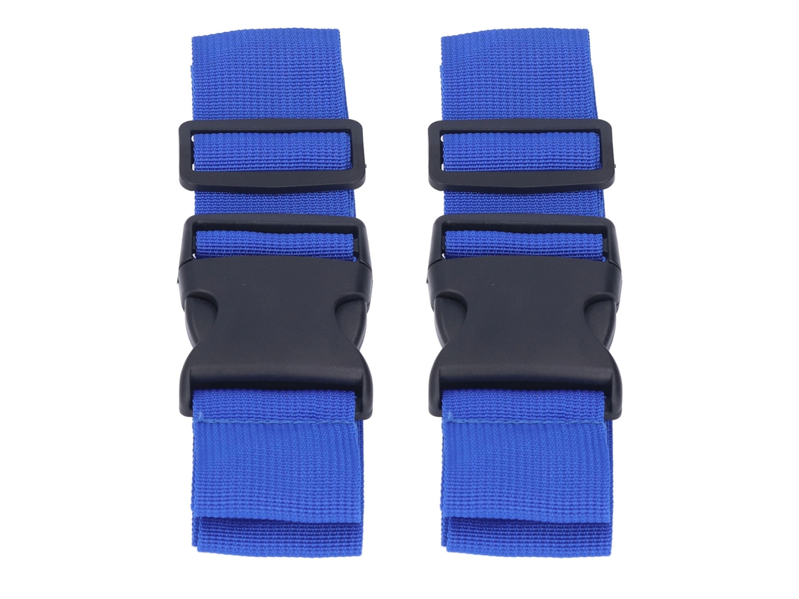 2 Cinturones De Seguridad Plegables Ajustables Azules Para Niños En Motocicleta.