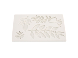 Molde De Silicona Para Pasteles Con Patrón De Rama Y Flor, Molde De Fondant Para Repostería Diy