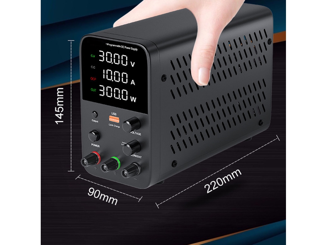 Fuente de alimentación CC WPS605H con interfaz de carga rápida USB, 300 W, enchufe de la UE