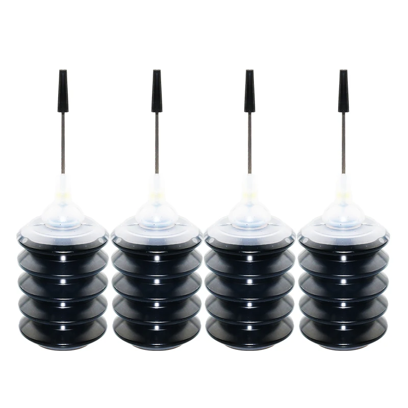 4 Cartuchos De Tinta Negra Universal Para Cartuchos Hp, Canon, Brother, Epson 301, 302, 304, 305, 545, 67, 664, 275 Y Deskjet.