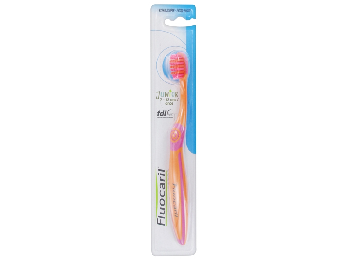 Cepillo de Dientes Junior 7-12 Años Extra-Flexible Color: Naranja Y Rosa FLUOCARIL
