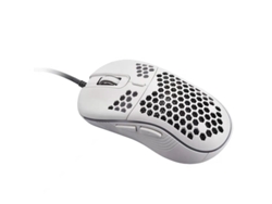 Ratón mecánico para juegos con cable Yizhood para oficina, con configuración de macro personalizada, ajustable, ligero, DPL, óptico, para deportes electrónicos, blanco