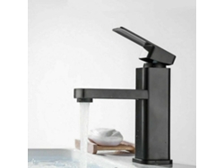 Grifo Monomando Para Baño En Acero Inoxidable Negro Mate.