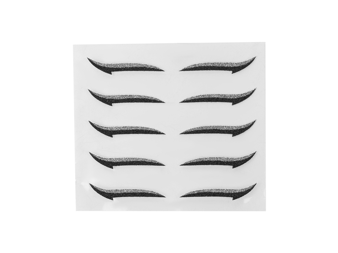 Pegatinas Reutilizables De Delineador De Ojos Con Purpurina, Autoadhesivas Y Coloridas.
