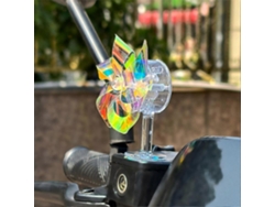 Molino de viento giratorio para decoración de vehículos eléctricos, adorno de bicicleta, Rosewell