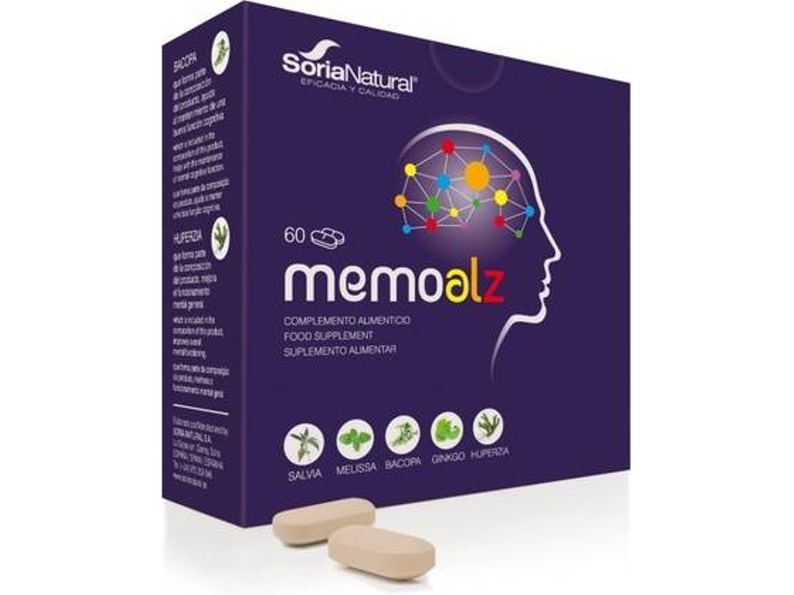 Complemento Alimentar SORIA NATURAL Memoalz (60 comprimidos)