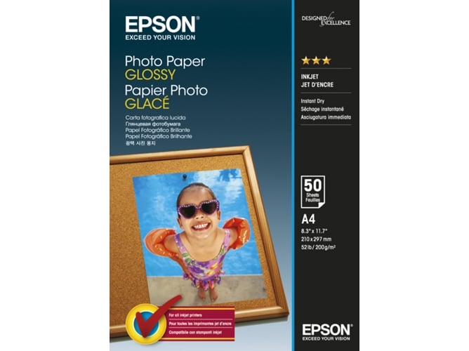 Papel Fotográfico EPSON Glossy A4 50 Hojas