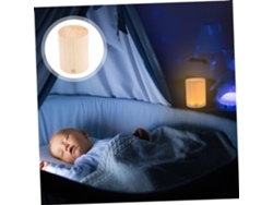 Lámpara De Mesilla De Noche De Madera Con Sensor Táctil Y Puerto Usb, Iluminación Suave Para El Dormitorio.
