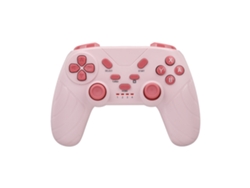 Mando inalámbrico Bluetooth Pro 6 en 1 para Switch 2, PC, Android TV e iOS, con sensor de movimiento y doble vibración, color rosa. Aeuzwr