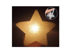 Mini luz nocturna de PVC con luz cálida, una bonita luz nocturna en forma de estrella para el dormitorio. Rosewell