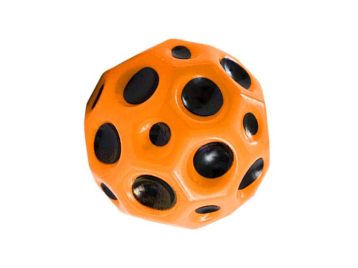 Pelota Espacial Elástica De Espuma De Gran Rebote Para Entrenamiento Deportivo Y Coordinación Mano-ojo Naranja 66mm