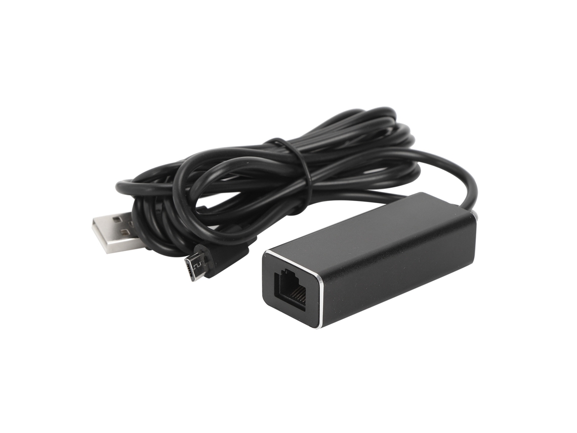 Adaptador Micro Usb A Ethernet Rj45 10/100mbps Para Tv Sticks Con Conexión Rápida Y Estable.