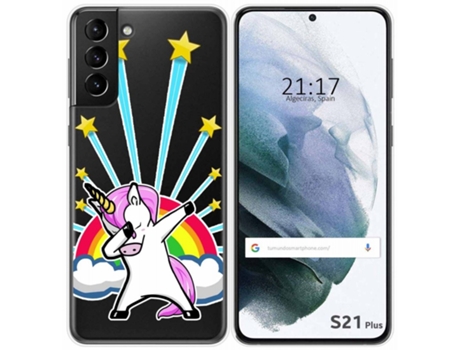 Carcasa Samsung Galaxy S21+ Plus 5G TUMUNDOSMARTPHONE Dibujos Transparente Multicolor