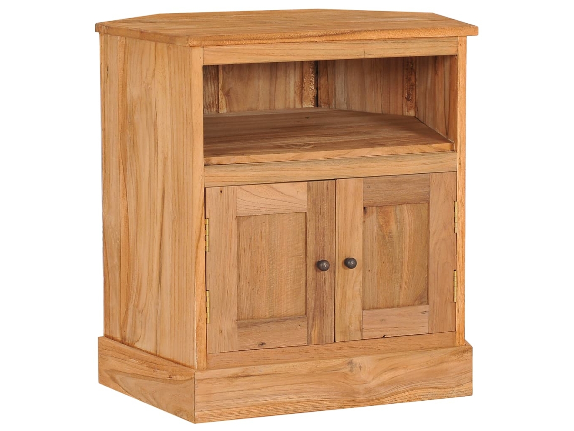 Aparador De Madera Maciza De Teca 60x45x60 Cm