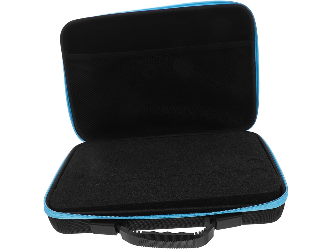 Estuche Para Aceites Esenciales Con Compartimentos De Espuma, Práctico Estuche De Viaje.