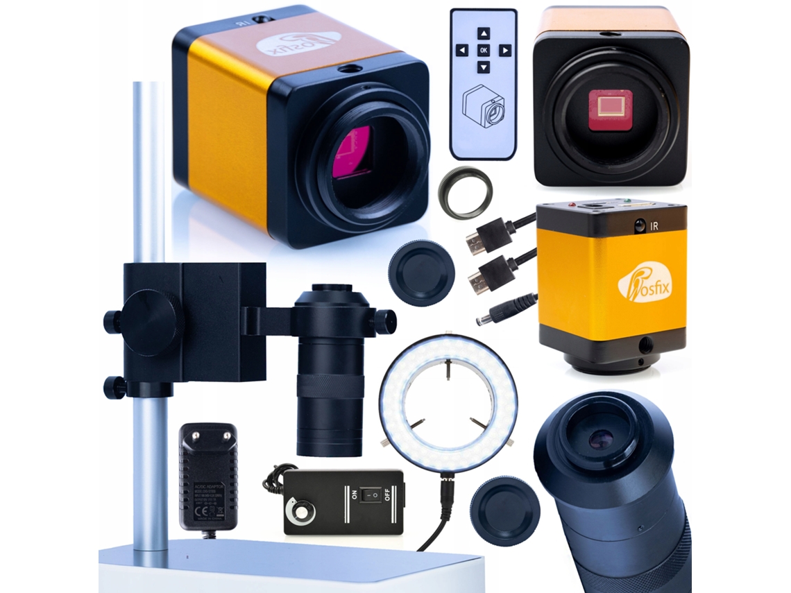 Microscopio Pegasus Pro 12 MB 4 en 1 – Cámara HDMI de 12 MP | Lente 100x | Plataforma e iluminador LED