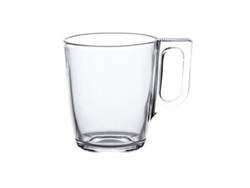 Taza mug transparente nuevo 32cl 11x7,5cm