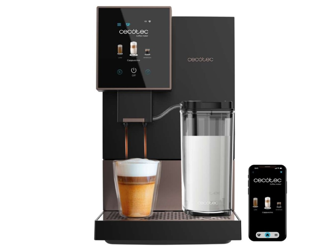 Compactccino Connected Cremmaet Negro Rosa Cecotec