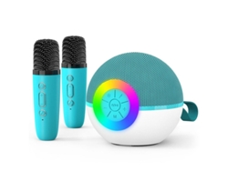 Mini máquina de karaoke con altavoz para niños y adultos, micrófono Bluetooth portátil, juguetes musicales con luz LED, el mejor pre-Yizhood