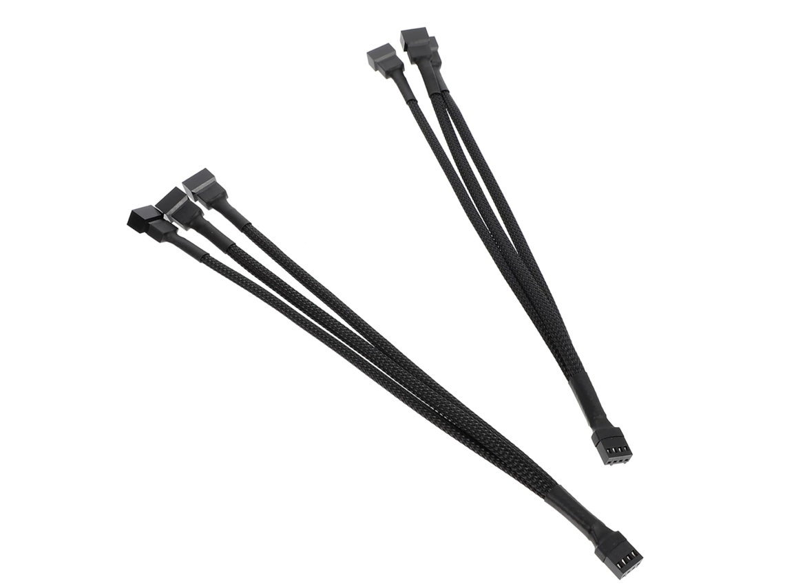 Juego de adaptadores de 2 pines para ventiladores con cable de extensión, accesorio de computadora para conexión flexible entre la placa base y el Jortmrd