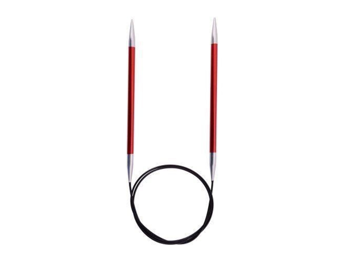 Agujas circulares fijas Knit Pro 150 cm x 2,50 mm Zing Red Kp47203 Knitpro