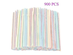 900 pajitas de plástico para fiestas, bares, licorerías y el hogar Rosewell