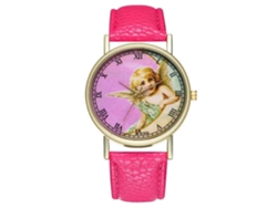 Reloj De Pulsera Para Mujer De Moda Clásico De Cuarzo Ocio Rosa Zhoulianfa