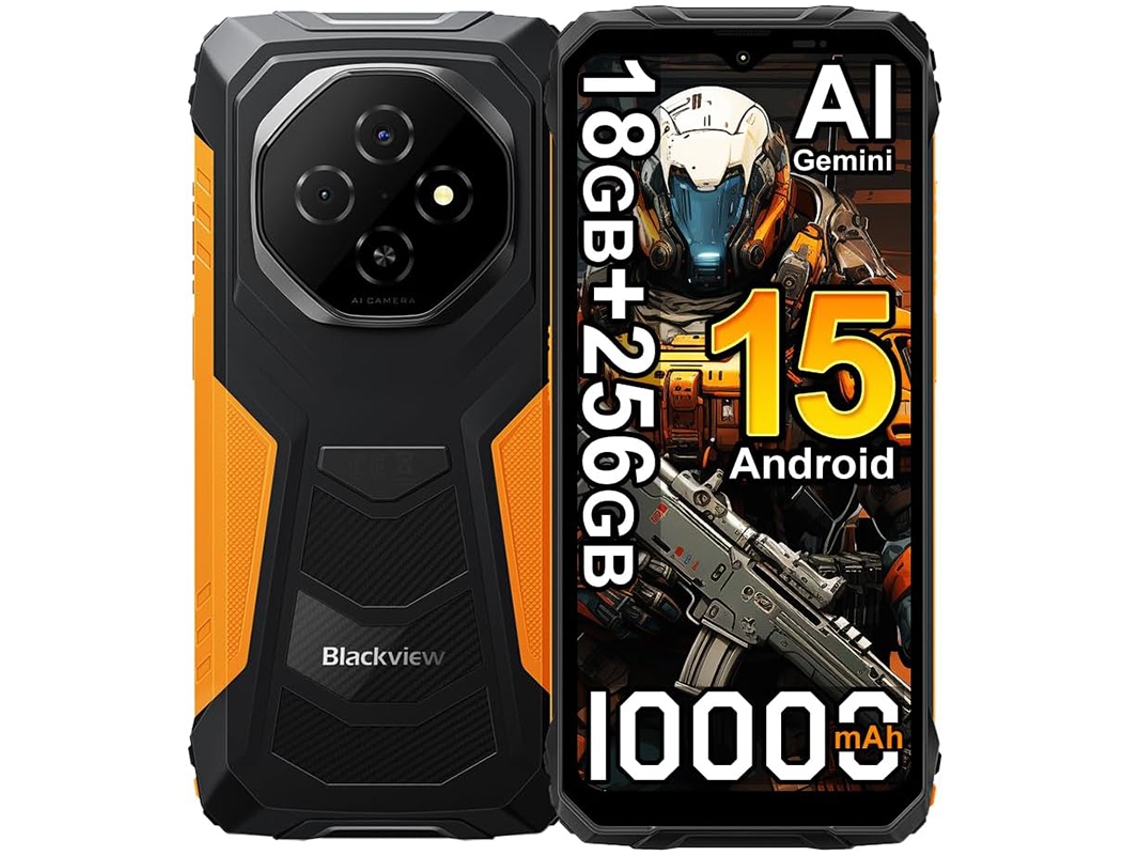 Smartphone BLACKVIEW FORT 1 (6.56'' - 18 GB - 256 GB - 10000 mAh - Naranja)