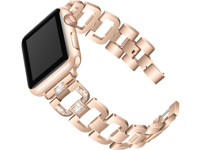Correa Apple Watch 44 mm WJS Metal Dorado