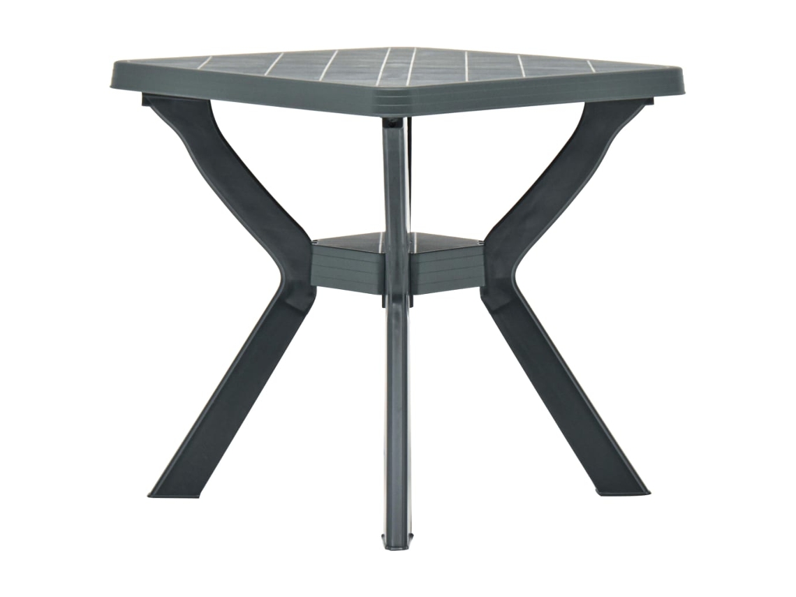Mesa de bistró de plástico verde de 70 x 70 x 72 cm, DKD HOME DECOR